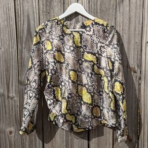 Universal Standard Lucina Snakeskin Print Top Medium/2XS/6-8 NWT